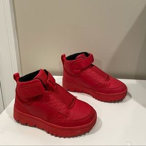 Zara Red High Top Boys sneakers/boot 10.5-11.5